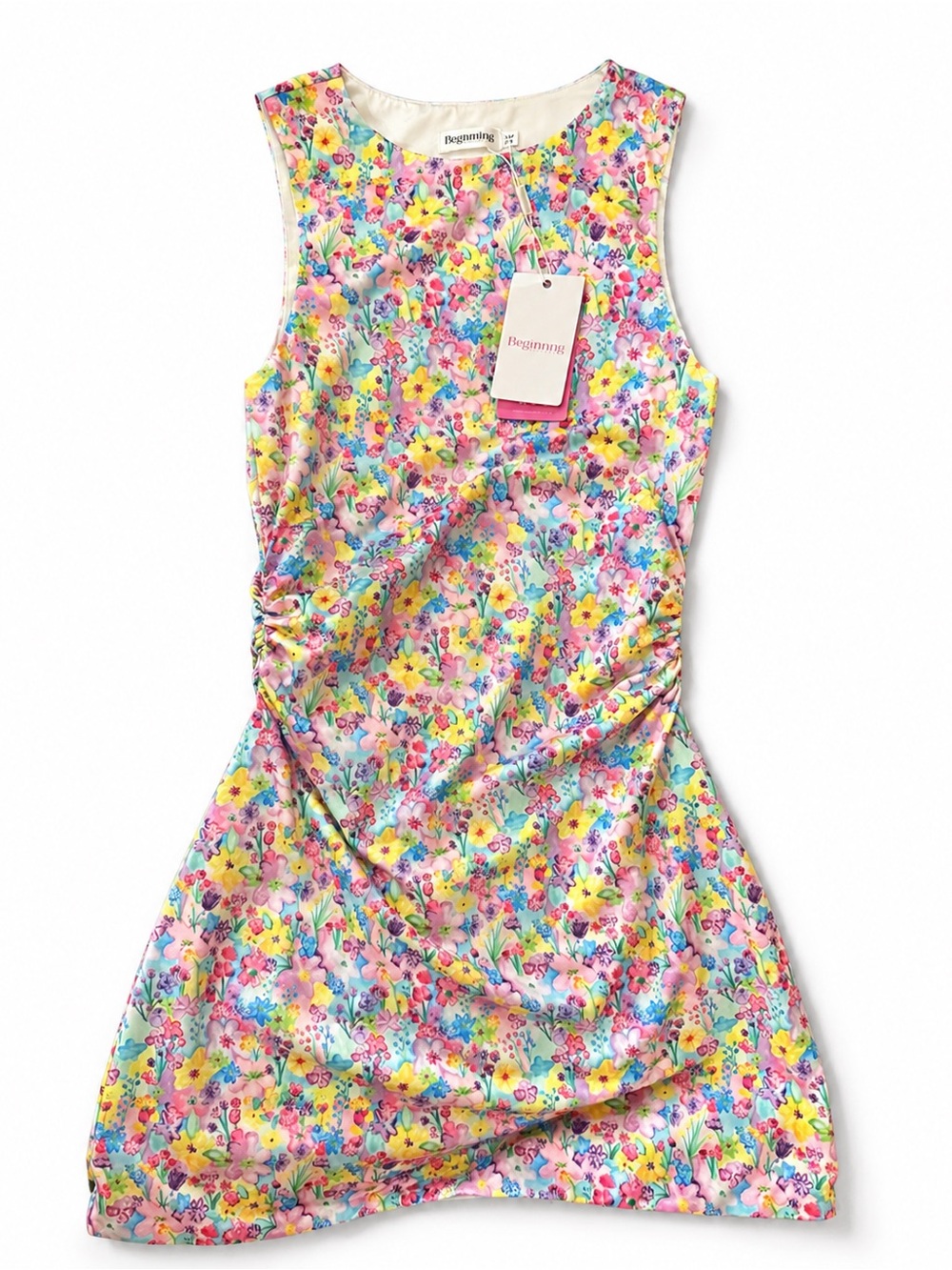 Beginning Boutique Floral Tank Tunic - Multi Pastel